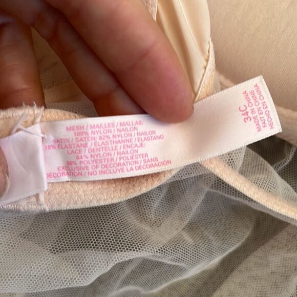 Victoria’s Secret Sheer Tulle Rhinestone Embellished Push Up Babydoll - Picture 9 of 9
